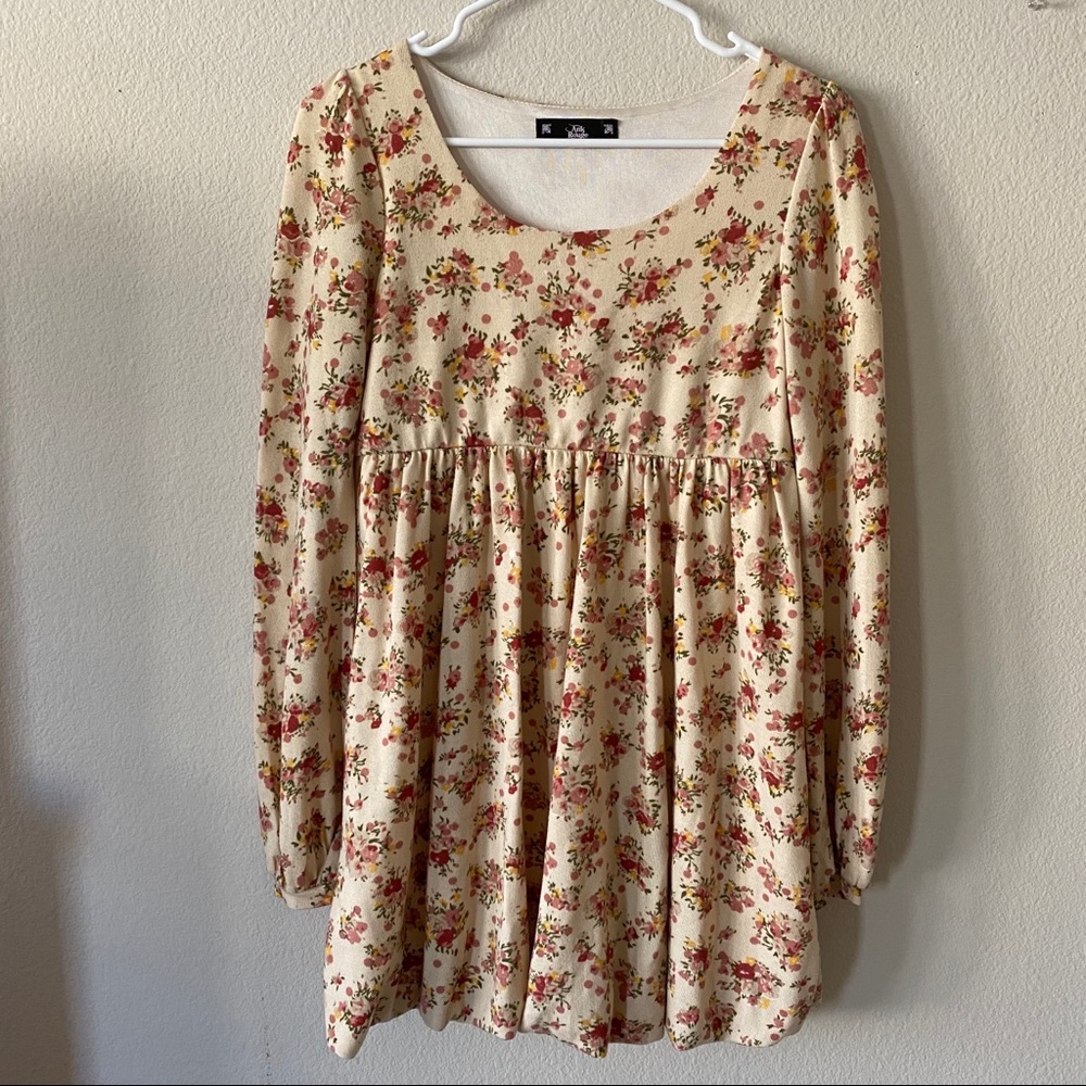 knit floral dress